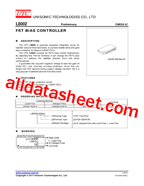 L8002G-R20-R Datasheet PDF - Unisonic Technologies