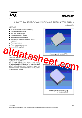 GS-R240501.5 Datasheet PDF - STMicroelectronics