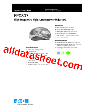 FP0807R1-R20-R Datasheet PDF - Eaton All Rights Reserved.
