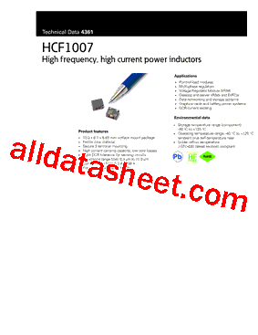 HCF1007-R68-R Datasheet PDF - Eaton All Rights Reserved.