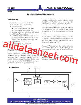 ASM3I623S00AG-08-TR Datasheet PDF - Alliance Semiconductor Corporation
