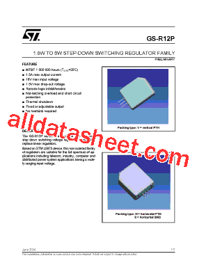 GS-R12P0331.5 Datasheet PDF - STMicroelectronics