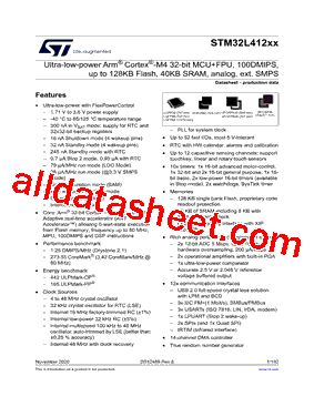STM32L412R8T3TR Datasheet PDF - STMicroelectronics