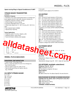 FLCS-61-R Datasheet PDF - M-System Co.,Ltd.