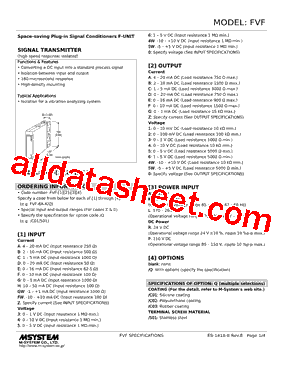 FVF-30-R Datasheet PDF - M-System Co.,Ltd.