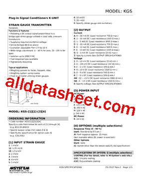 KGS151-R Datasheet PDF - M-System Co.,Ltd.