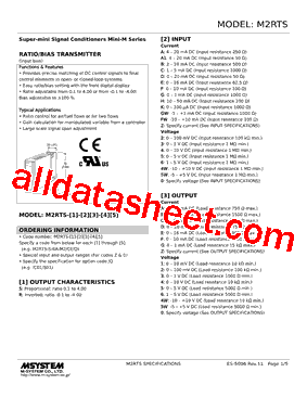 M2RTS-R-B4-R2 Datasheet PDF - M-System Co.,Ltd.
