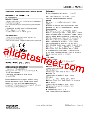 M2XU-R20-R Datasheet PDF - M-System Co.,Ltd.