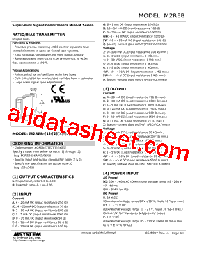 M2REB-R2A-R2/Q Datasheet PDF - M-System Co.,Ltd.