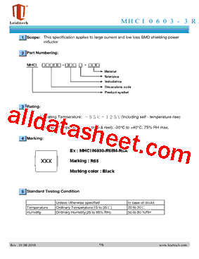 R68 Marking, MHCI06030-R68M-R8A Datasheet(PDF) - Shanghai Leiditech ...