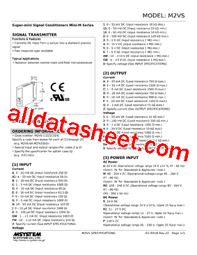 M2VS-DA-R2/UL Datasheet PDF - M-System Co.,Ltd.