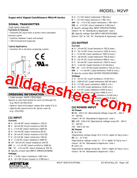 M2VF-B1-RM/X1 Datasheet PDF - M-System Co.,Ltd.