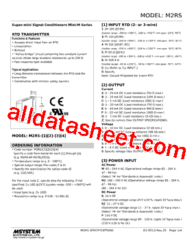 M2RS-5F-R2/Q Datasheet PDF - M-System Co.,Ltd.