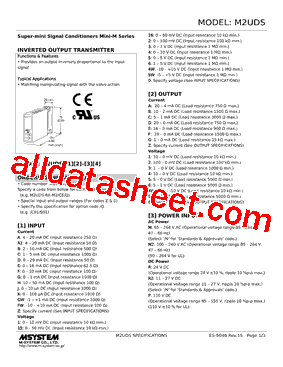M2UDS-152-R2/N Datasheet PDF - M-System Co.,Ltd.