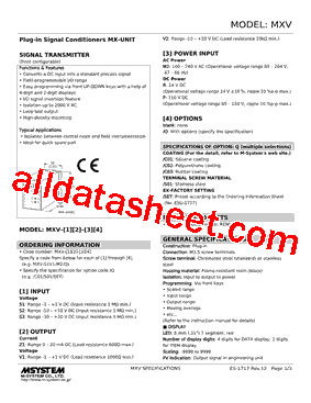 MXV-S2V2-R Datasheet PDF - M-System Co.,Ltd.