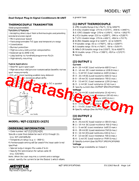 WJT-2AB-R Datasheet PDF - M-System Co.,Ltd.