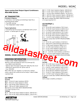 W2AC-A2AB-R2/N Datasheet PDF - M-System Co.,Ltd.