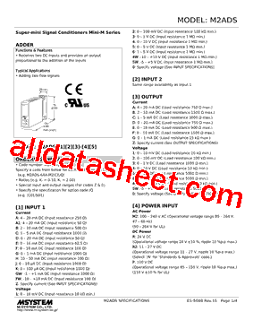 M2ADS-2AB-R2/Q Datasheet PDF - M-System Co.,Ltd.