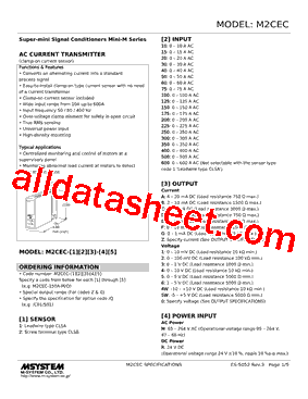 M2CEC-15003-R2 Datasheet PDF - M-System Co.,Ltd.