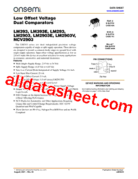 LM393DMR2G Datasheet PDF - ON Semiconductor