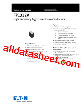 FP1012V2-R080-R Datasheet PDF - Eaton All Rights Reserved.