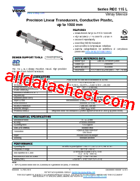REC115L23D103W...E. Datasheet PDF - Vishay Siliconix