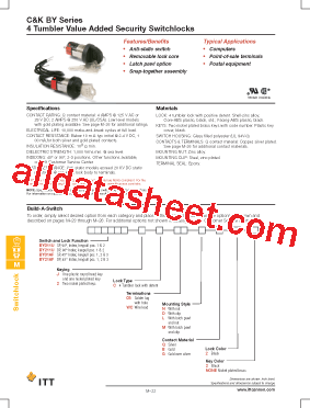 BY01AF2CWCMB22 Datasheet PDF - ITT Industries