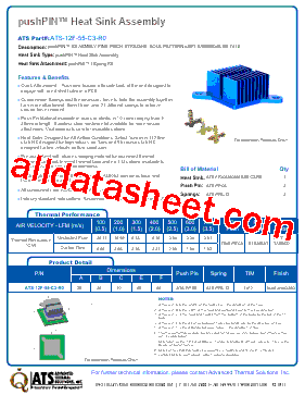 ATS-12F-55-C3-R0 Datasheet PDF - Advanced Thermal Solutions, Inc.