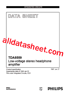 TDA8559 Datasheet PDF - NXP Semiconductors