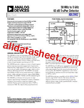 ADL5902ACPZ-R2 Datasheet PDF - Analog Devices