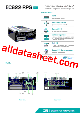 EC622-RPS906C6E-R Datasheet PDF - DFI Inc
