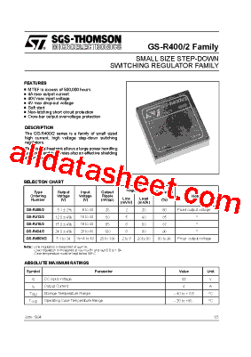 GS-R412 Datasheet PDF - STMicroelectronics