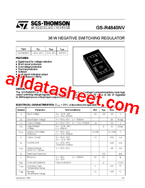 GS-R4840NV Datasheet PDF - STMicroelectronics