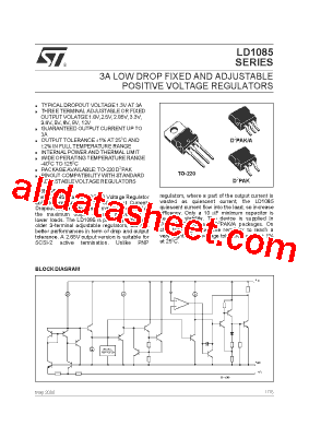 LD1085D2T-R Datasheet PDF - STMicroelectronics