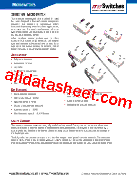 19N412R15 Datasheet PDF - ITWSwitches