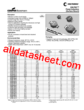 UP3B-R47-R Datasheet PDF - Cooper Bussmann, Inc.