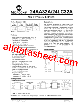 24LC32AX-I/ST Datasheet PDF - Microchip Technology