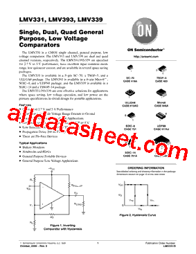 LMV393DMR2G Datasheet PDF - ON Semiconductor