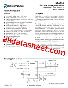 SC624A Datasheet PDF - Semtech Corporation