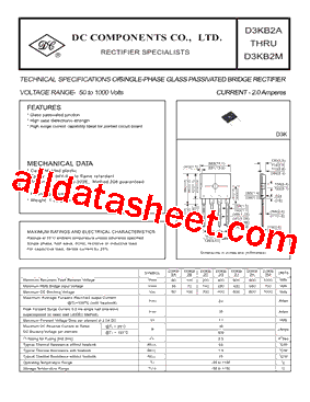 D3KB2A Datasheet PDF - Dc Components