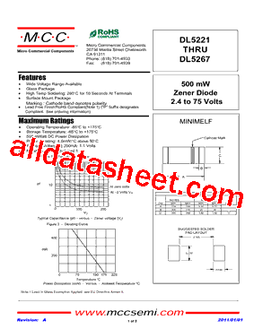 DL5221 Datasheet PDF - Micro Commercial Components