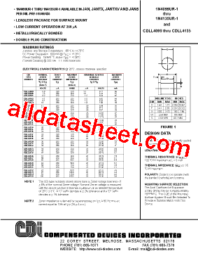 CDLL4113 Datasheet PDF - Compensated Deuices Incorporated