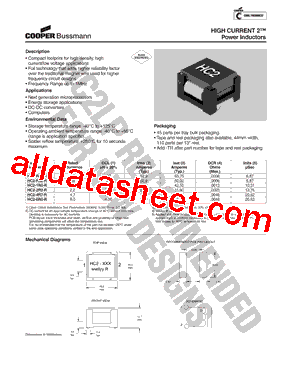 HC2-R68-R Datasheet PDF - Cooper Bussmann, Inc.