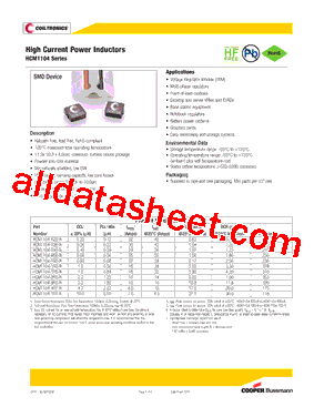 HCM1104-R20-R Datasheet PDF - Cooper Bussmann, Inc.