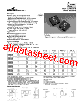 HC8-R15-R Datasheet PDF - Cooper Bussmann, Inc.