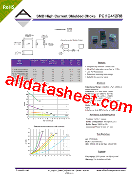 PCHC412R8-1R0M-RC Datasheet PDF - Allied Components International