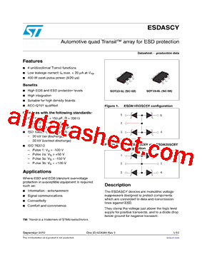 ESDASCY Datasheet PDF - STMicroelectronics